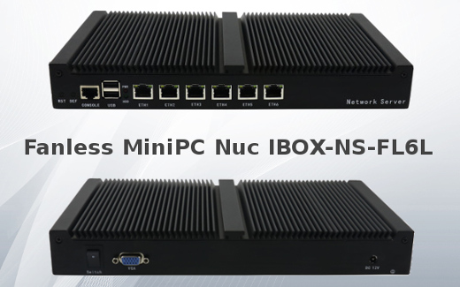 Industrial Computer Fanless MiniPC IBOX-NS-FL6L